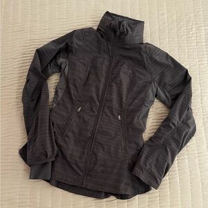 Gray lightweight running jacket by lululemon
